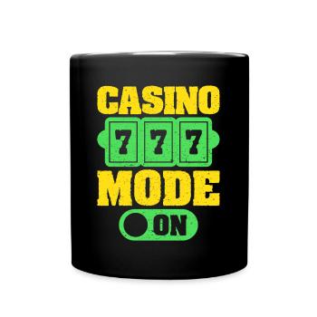 Mode fan de jeu sur casino - Mug uni - noir - Devant