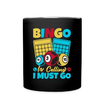 Jeu de bingo Bingo Is Calling Must Go Bingo - Mug uni - noir - Devant