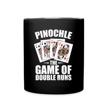 Pinochle Game Of Double Runs Binokelspielen - Full Colour Mug - black - Front