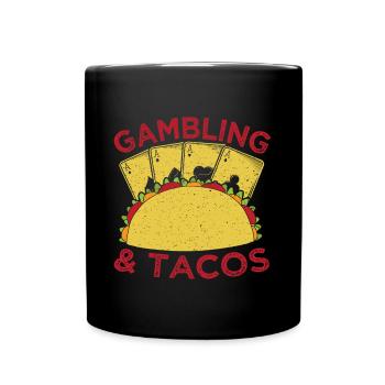 Fan de jeux d’argent et de hasard Casino Tacos - Mug uni - noir - Devant