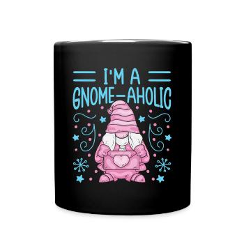 Garden Gnome Costume I ́m A Gnome-Aholic Gnome - Full Colour Mug - black - Front