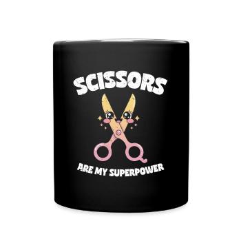 Scissors Are My Superpower - Scissors Stone Paper - Full Colour Mug - black - Front