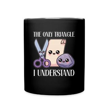 Scissors Stone Paper Game School University - Full Colour Mug - black - Front