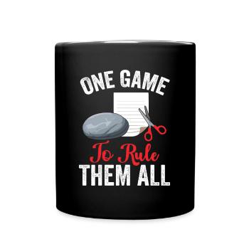 Rock Paper Scissors - Un jeu pour les gouverner tous - Mug uni - noir - Devant