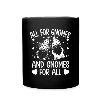 Costume de Gnome Hommes Tout Pour Gnomes & Gnomes Pour Tous - Mug uni - noir - Devant