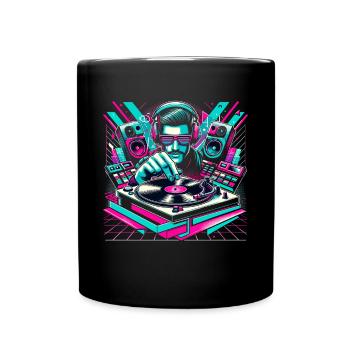 Music Design Disco Music Festival Chemise EDM House - Mug uni - noir - Devant