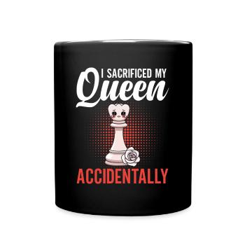 Perfect Chess Queen Equipment Chessmen - Full Colour Mug - black - Front