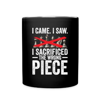 Cool Chess Design - Jeu d’échecs pour débutants - Mug uni - noir - Devant