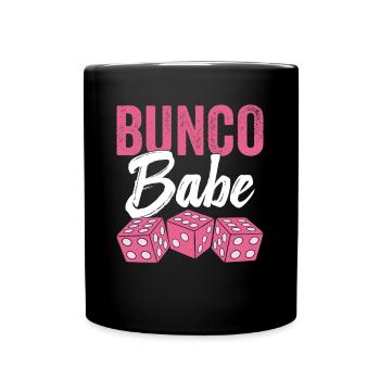 Bunco Babe Damen Bunco Frauen Würfelabend - Tasse einfarbig - Schwarz - Vorne