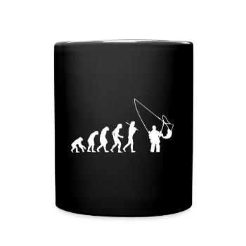 Pêcheur pêcheur cadeau pêche pêche ange brochet - Mug uni - noir - Devant