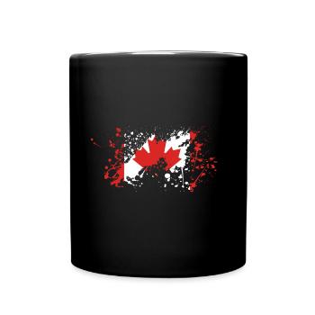 Blob drapeau canada - Mug uni - noir - Devant