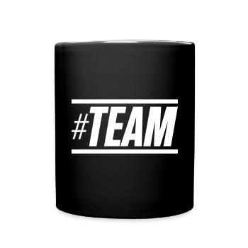 hashtag d'équipe - Mug uni - noir - Devant