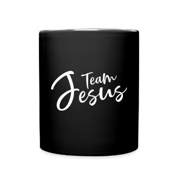 team jesus - Full Colour Mug - black - Front