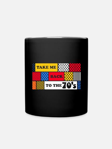 70s Graphic - Full Colour Mug - black