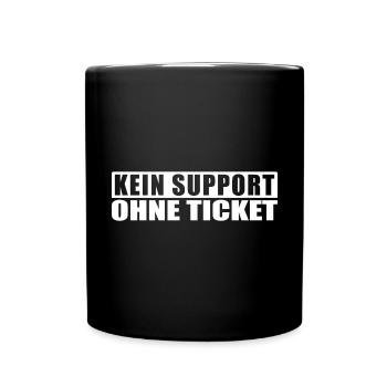 Systemadministrator IT Büro Kundensupport Shirt - Tasse einfarbig - Schwarz - Vorne