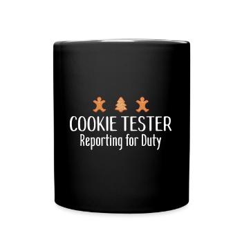 Weihnachten - Tasse einfarbig - Schwarz - Vorne