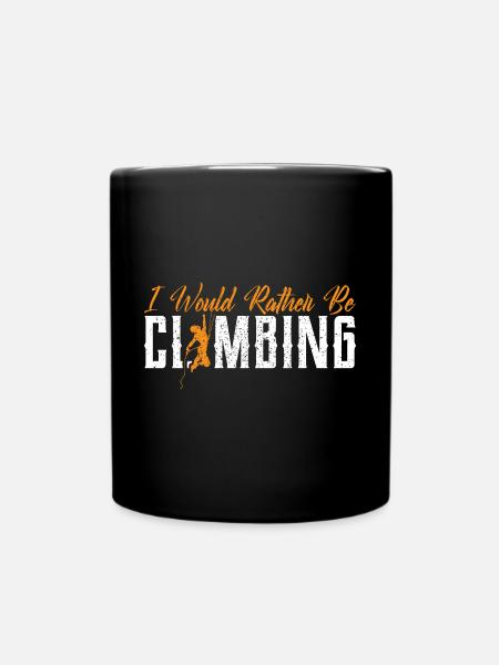 Rock Climbing - Tasse einfarbig - Schwarz