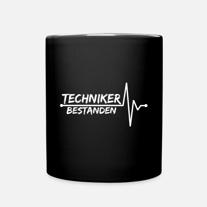 Techniker Abschluss Prüfung bestanden Meister - Tasse einfarbig - Schwarz