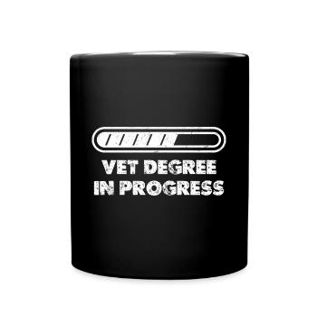 Vet Degree In Progress Tierarzt Tierliebhaber - Tasse einfarbig - Schwarz - Vorne