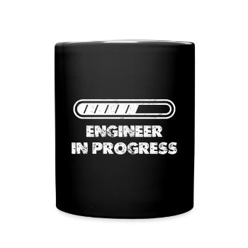 Ingenieur in Arbeit Nerd Geek Technik-Liebhaber - Tasse einfarbig - Schwarz - Vorne