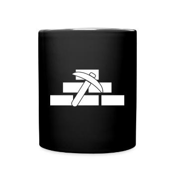 Maurer - Tasse einfarbig - Schwarz - Vorne