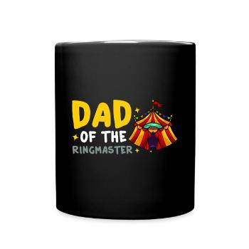 Circus Birthday Party Papa Theme Ringmaster - Full Colour Mug - black - Front