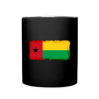 Guinea Bissau - Tasse einfarbig - Schwarz - Vorne