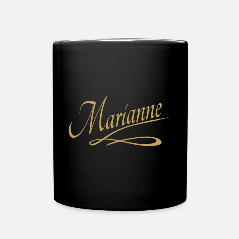 Vorname von Marianne - Tasse einfarbig - Schwarz