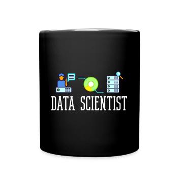 Datenwissenschaftler Data Science Wissenschaft - Tasse einfarbig - Schwarz - Vorne