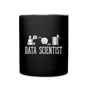 Datenwissenschaftler Data Science Wissenschaft - Tasse einfarbig - Schwarz - Vorne