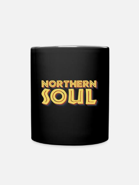 Northern Soul Lindy Hop Vintage - Full Colour Mug - black