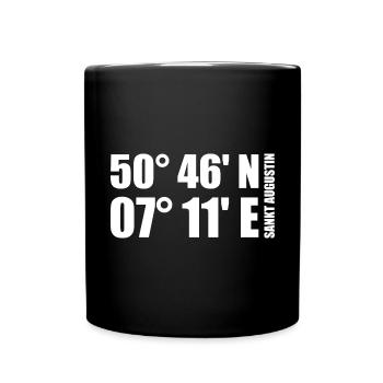 Sankt Augustin coordinates - Full Colour Mug - black - Front