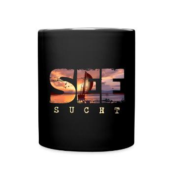 See Sucht - Segeln Outfit Yacht Segelboot Maritim - Tasse einfarbig - Schwarz - Vorne