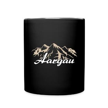 Aargau Schweiz Heimat Geschenk - Tasse einfarbig - Schwarz - Vorne
