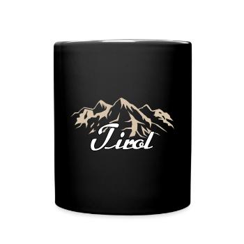Tirol Heimat Österreich - Tasse einfarbig - Schwarz - Vorne