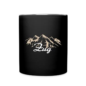 Zug Schweiz Kanton Heimat Geschenk - Tasse einfarbig - Schwarz - Vorne