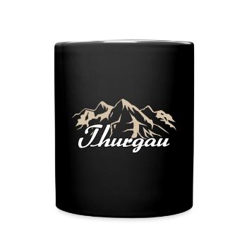 Thurgau Schweiz Geschenk - Tasse einfarbig - Schwarz - Vorne