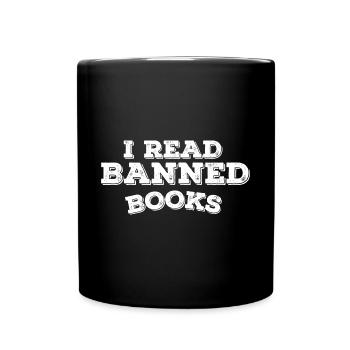 I Read Banned Books 30 - Full Colour Mug - black - Front