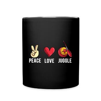 Jonglieren - Tasse einfarbig - Schwarz - Vorne