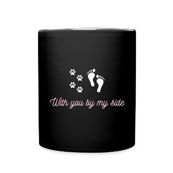 Avec toi à mes côtés - Mug uni - noir - Devant