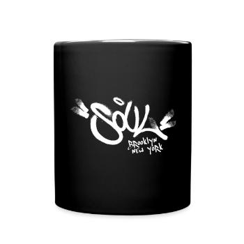 New York Brooklyn Soul Graphic - Full Colour Mug - black - Front