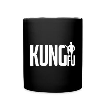 Kung Fu Simple Cool Artwork - Full Colour Mug - black - Front