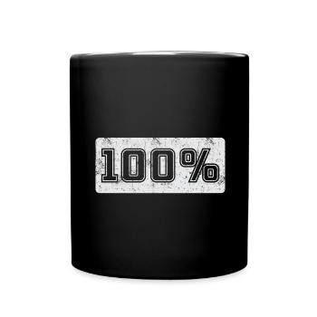 100% Rétro - Mug uni - noir - Devant