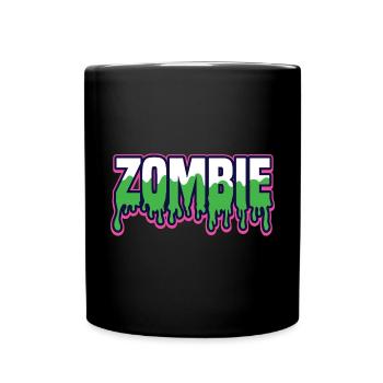 Horror, Zombie, Halloween Design - Tasse einfarbig - Schwarz - Vorne