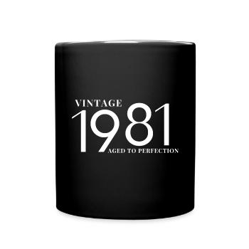 Legende von 1981 - Tasse einfarbig - Schwarz - Vorne
