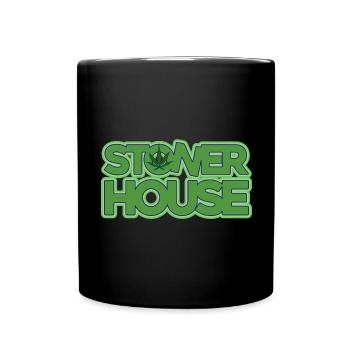 Stoner House Musik 420 - Tasse einfarbig - Schwarz - Vorne