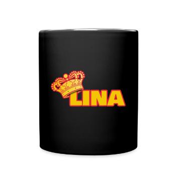Lina - Tasse einfarbig - Schwarz - Vorne