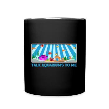 Aquarist Rede mit mir über Aquarien Geschenk - Tasse einfarbig - Schwarz - Vorne