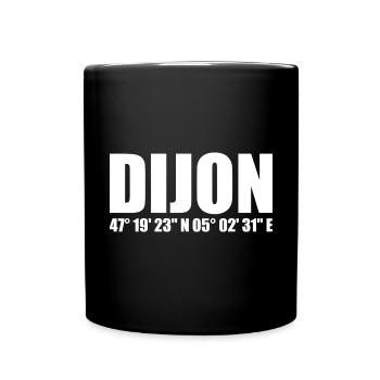 Dijon Koordinaten - Tasse einfarbig - Schwarz - Vorne