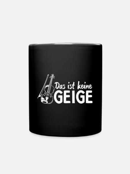 Bratsche Viola Orchester Musiker Bratschist - Tasse einfarbig - Schwarz